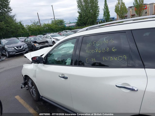 2019 Nissan Pathfinder S/sl/sv/platinum მანქანა იყიდება აუქციონზე, vin: 5N1DR2MM8KC600505, აუქციონის ნომერი: 40076886