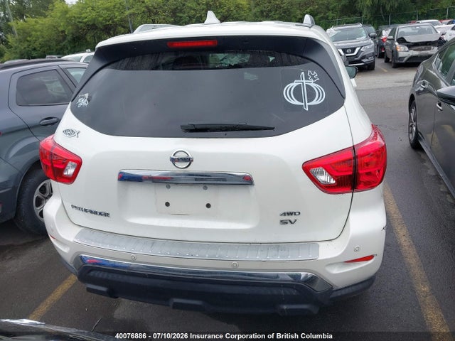 2019 Nissan Pathfinder S/sl/sv/platinum მანქანა იყიდება აუქციონზე, vin: 5N1DR2MM8KC600505, აუქციონის ნომერი: 40076886