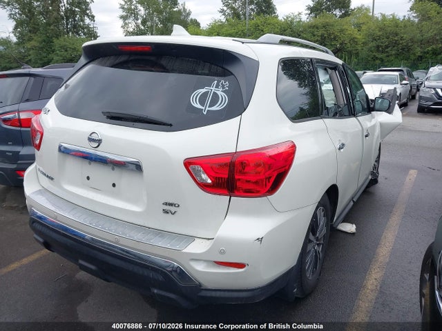 2019 Nissan Pathfinder S/sl/sv/platinum მანქანა იყიდება აუქციონზე, vin: 5N1DR2MM8KC600505, აუქციონის ნომერი: 40076886