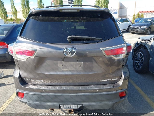 Продаж на аукціоні авто 2016 Toyota Highlander Limited/ltd Platinum, vin: 5TDDKRFH2GS235763, номер лоту: 40080364