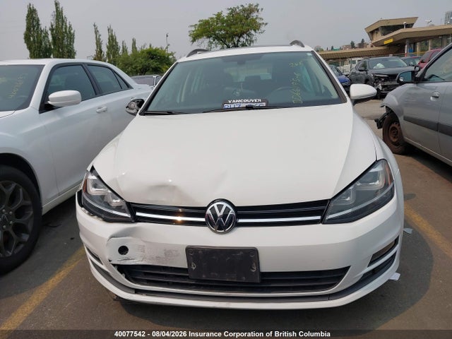 2015 Volkswagen Golf Sportwagen Tdi S/tdi Se/tdi Sel მანქანა იყიდება აუქციონზე, vin: 3VWCA7AU3FM520622, აუქციონის ნომერი: 40077542