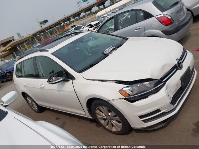 2015 Volkswagen Golf Sportwagen Tdi S/tdi Se/tdi Sel მანქანა იყიდება აუქციონზე, vin: 3VWCA7AU3FM520622, აუქციონის ნომერი: 40077542