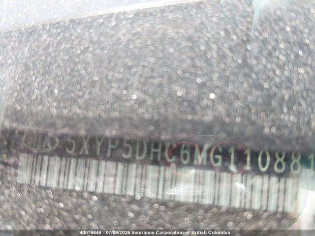 Auction sale of the 2021 Kia Telluride Sx, vin: 5XYP5DHC6MG110881, lot number: 40076646
