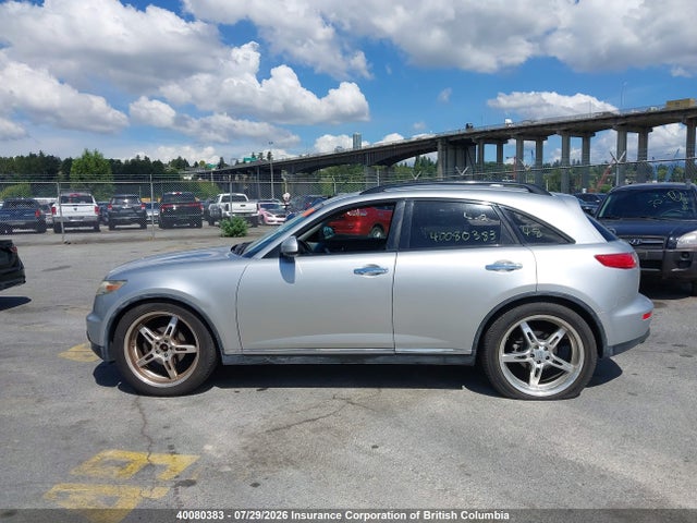 Aukcja sprzedaży 2008 Infiniti Fx35, vin: JNRAS08W78X204109, numer aukcji: 40080383