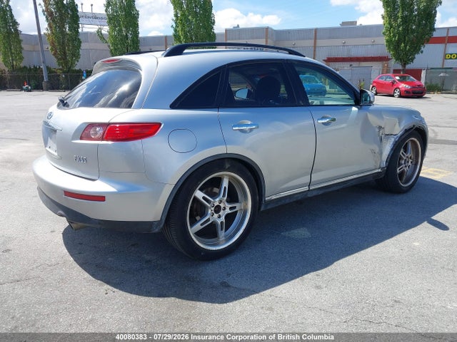 Aukcja sprzedaży 2008 Infiniti Fx35, vin: JNRAS08W78X204109, numer aukcji: 40080383