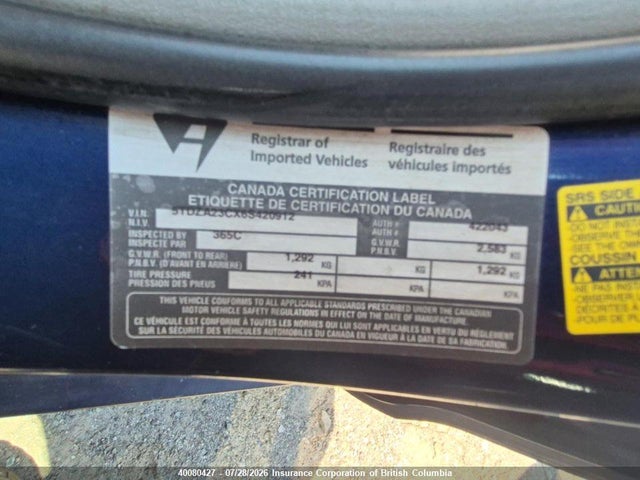 Продаж на аукціоні авто 2006 Toyota Sienna Ce/le, vin: 5TDZA23CX6S420912, номер лоту: 40080427