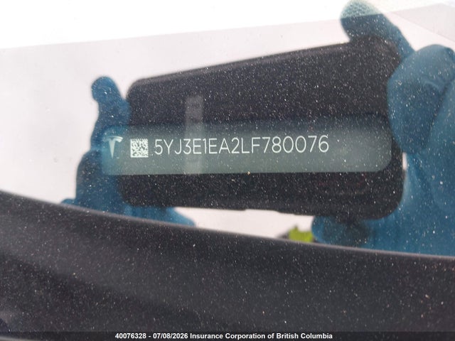 Tesla MODEL 3 2020 5YJ3E1EA2LF780076 Image 9