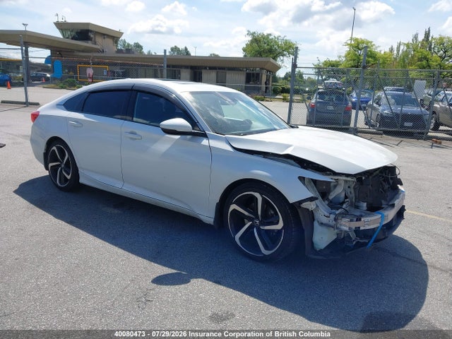2018 Honda Accord Sport მანქანა იყიდება აუქციონზე, vin: 1HGCV1F31JA811096, აუქციონის ნომერი: 40080473