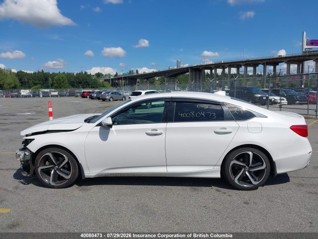 2018 Honda Accord Sport მანქანა იყიდება აუქციონზე, vin: 1HGCV1F31JA811096, აუქციონის ნომერი: 40080473