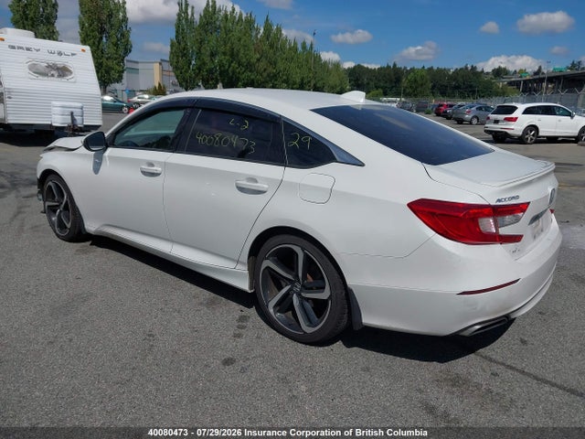 2018 Honda Accord Sport მანქანა იყიდება აუქციონზე, vin: 1HGCV1F31JA811096, აუქციონის ნომერი: 40080473