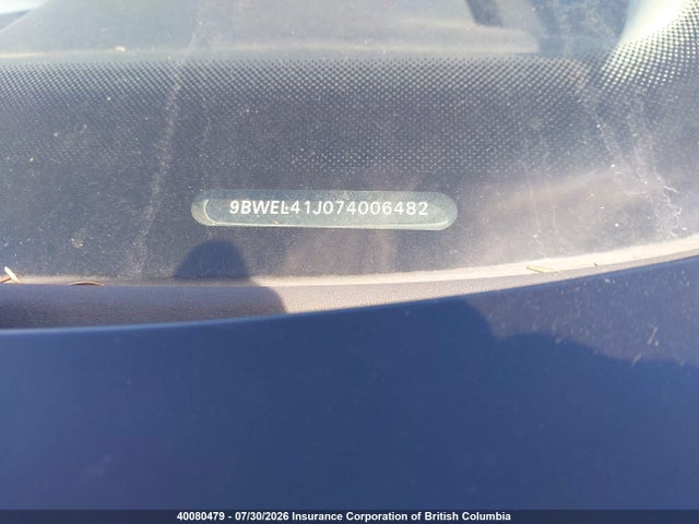 2007 Volkswagen Golf მანქანა იყიდება აუქციონზე, vin: 9BWEL41J074006482, აუქციონის ნომერი: 40080479