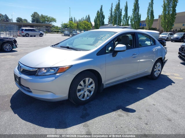 40080502 :رقم المزاد ، 2HGFB2F44CH120265 vin ، 2012 Honda Civic مزاد بيع