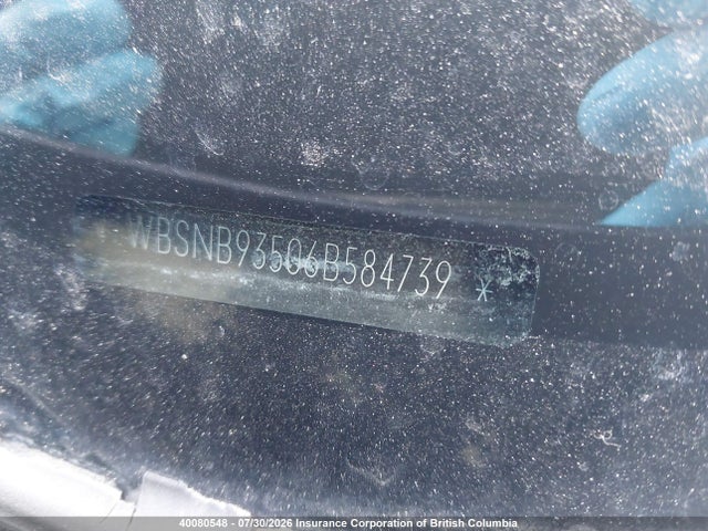40080548 :رقم المزاد ، WBSNB93506B584739 vin ، 2006 Bmw M5 مزاد بيع