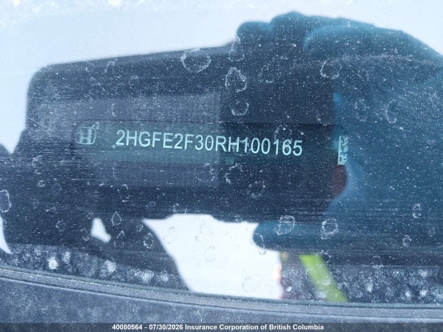 2HGFE2F30RH100165 Honda Civic