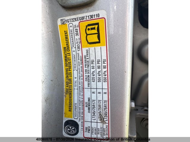 1GT22XEG0FZ130110 GMC Sierra K2500 Heavy Duty