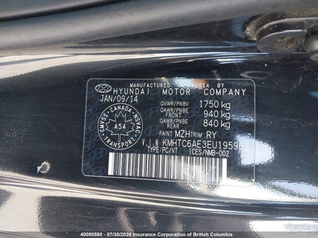Hyundai Veloster Turbo 2014 KMHTC6AE3EU195962 Image 9