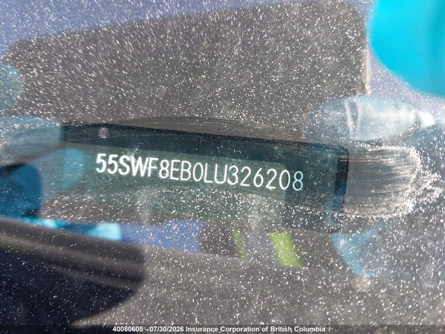 2020 Mercedes-benz C 300 4matic მანქანა იყიდება აუქციონზე, vin: 55SWF8EB0LU326208, აუქციონის ნომერი: 40080605
