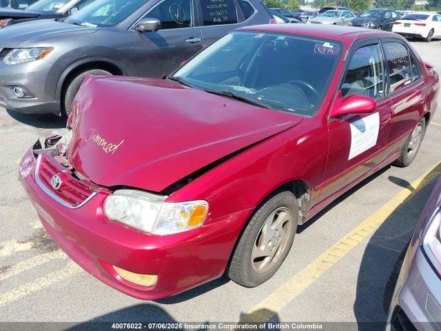 Продажа на аукционе авто 2001 Toyota Corolla Ce/le/s, vin: 2T1BR12E11C851583, номер лота: 40076022