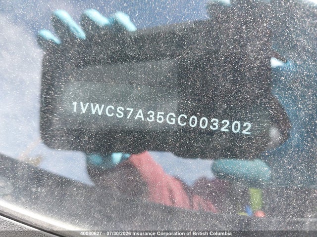 1VWCS7A35GC003202 Volkswagen Passat Sel/sel Premium