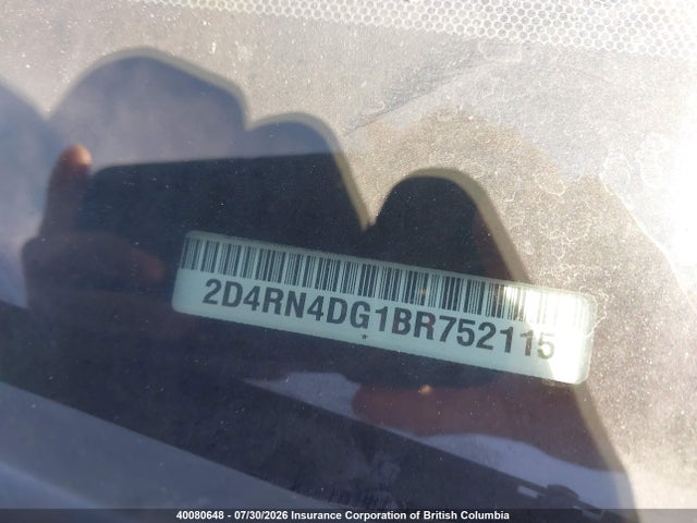 Продаж на аукціоні авто 2011 Dodge Grand Caravan Express, vin: 2D4RN4DG1BR752115, номер лоту: 40080648