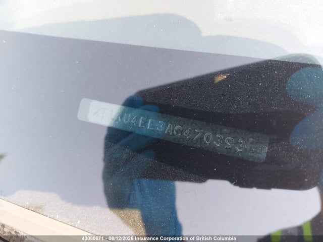 40080671 :رقم المزاد ، 2T1KU4EE3AC470393 vin ، 2010 Toyota Corolla Matrix مزاد بيع