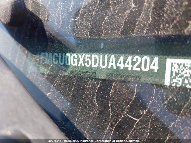 40076511 :رقم المزاد ، 1FMCU0GX5DUA44204 vin ، 2013 Ford Escape Se مزاد بيع