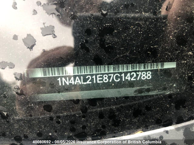 Продаж на аукціоні авто 2007 Nissan Altima 2.5/2.5s, vin: 1N4AL21E87C142788, номер лоту: 40080692