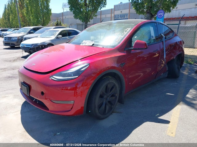 40080698 :رقم المزاد ، 7SAYGDEEXSF241193 vin ، 2025 Tesla Model Y مزاد بيع
