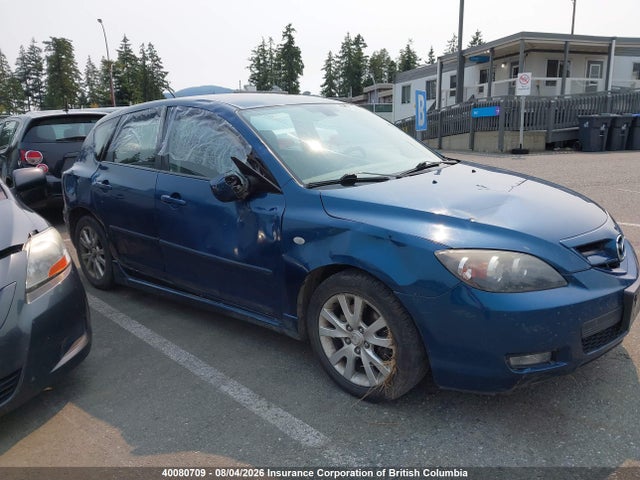 40080709 :رقم المزاد ، JM1BK343781839089 vin ، 2008 Mazda 3 Hatchback مزاد بيع