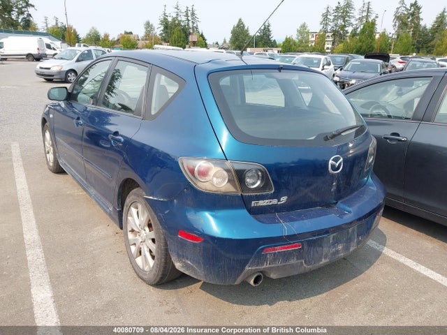 40080709 :رقم المزاد ، JM1BK343781839089 vin ، 2008 Mazda 3 Hatchback مزاد بيع