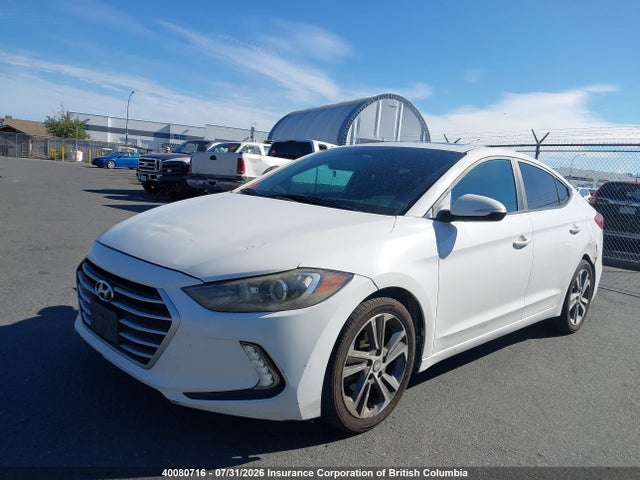2017 Hyundai Elantra Gls მანქანა იყიდება აუქციონზე, vin: KMHD84LF9HU109820, აუქციონის ნომერი: 40080716
