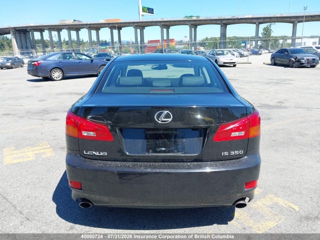 40080724 :رقم المزاد ، JTHBE262265005645 vin ، 2006 Lexus Is 350 مزاد بيع