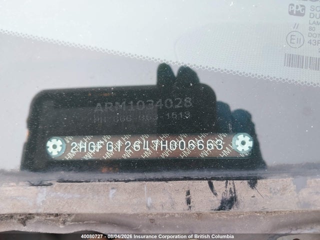 40080727 :رقم المزاد ، 2HGFG12647H006663 vin ، 2007 Honda Civic مزاد بيع