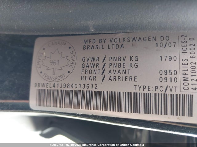 Продаж на аукціоні авто 2008 Volkswagen Golf, vin: 9BWEL41J984013612, номер лоту: 40080744