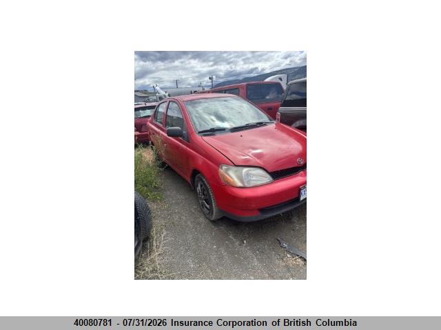 2000 Toyota Echo მანქანა იყიდება აუქციონზე, vin: JTDBT1231Y0015129, აუქციონის ნომერი: 40080781