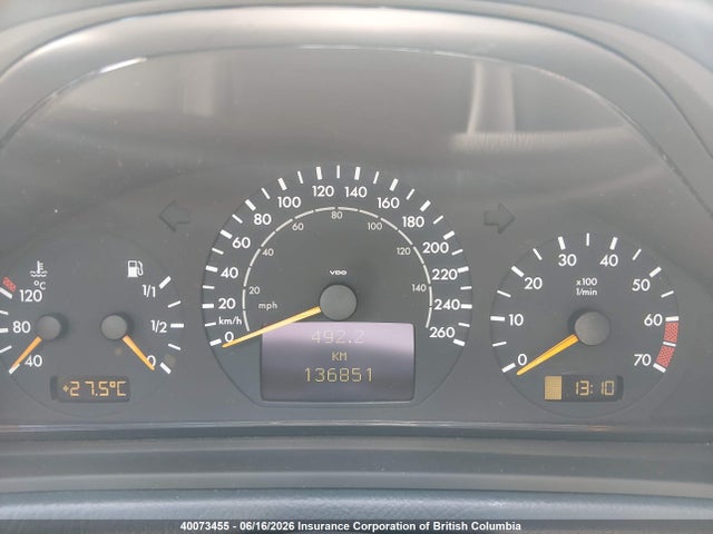 2002 Mercedes-benz Clk 320 მანქანა იყიდება აუქციონზე, vin: WDBLK65G32T107222, აუქციონის ნომერი: 40073455