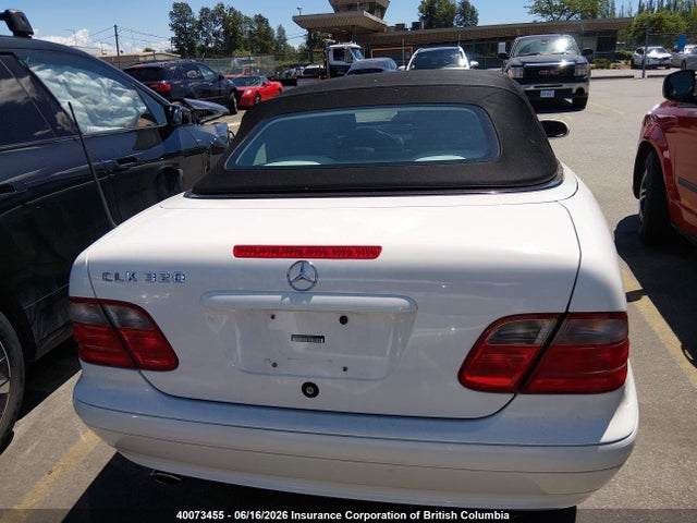 2002 Mercedes-benz Clk 320 მანქანა იყიდება აუქციონზე, vin: WDBLK65G32T107222, აუქციონის ნომერი: 40073455