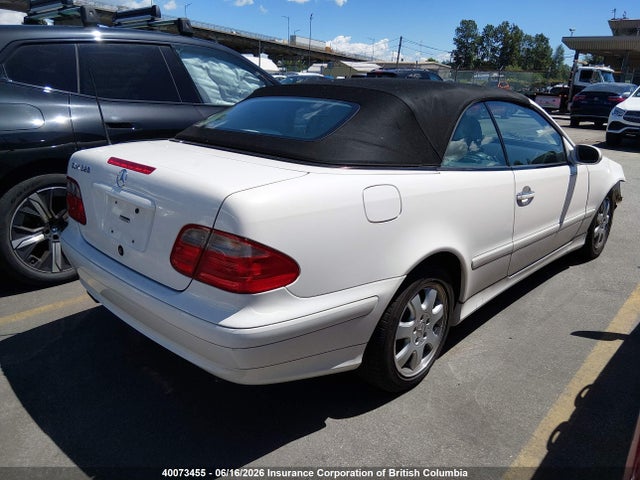 2002 Mercedes-benz Clk 320 მანქანა იყიდება აუქციონზე, vin: WDBLK65G32T107222, აუქციონის ნომერი: 40073455