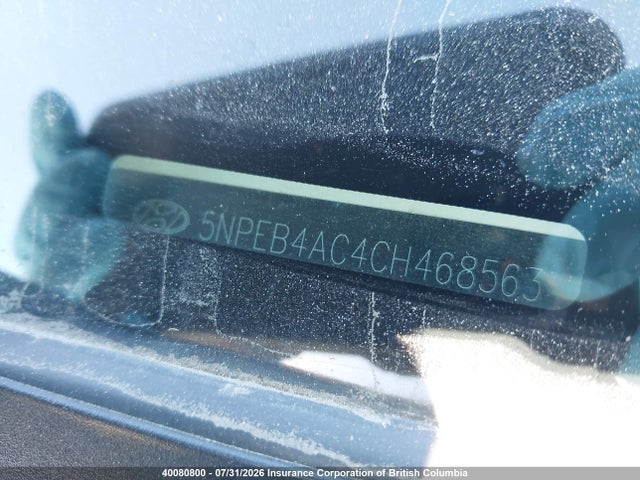 Продаж на аукціоні авто 2012 Hyundai Sonata Gls, vin: 5NPEB4AC4CH468563, номер лоту: 40080800
