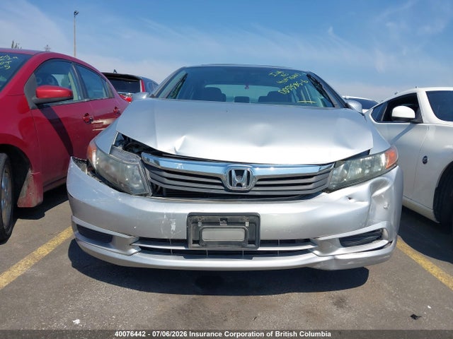 40076442 :رقم المزاد ، 2HGFB2F96CH050764 vin ، 2012 Honda Civic Exl مزاد بيع