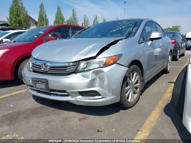 40076442 :رقم المزاد ، 2HGFB2F96CH050764 vin ، 2012 Honda Civic Exl مزاد بيع