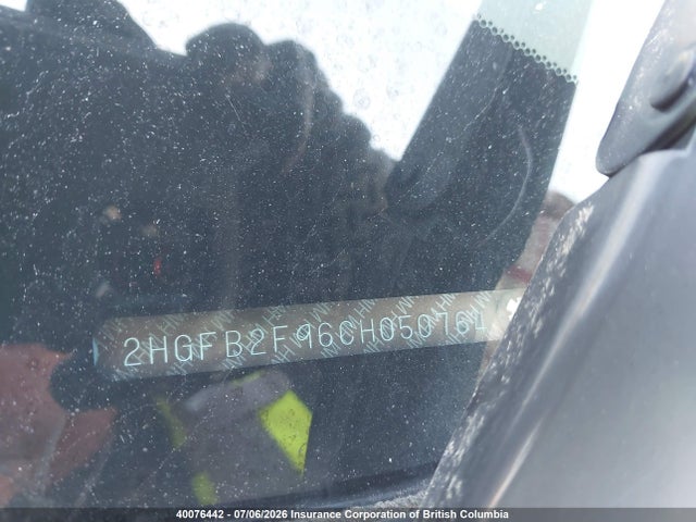 40076442 :رقم المزاد ، 2HGFB2F96CH050764 vin ، 2012 Honda Civic Exl مزاد بيع