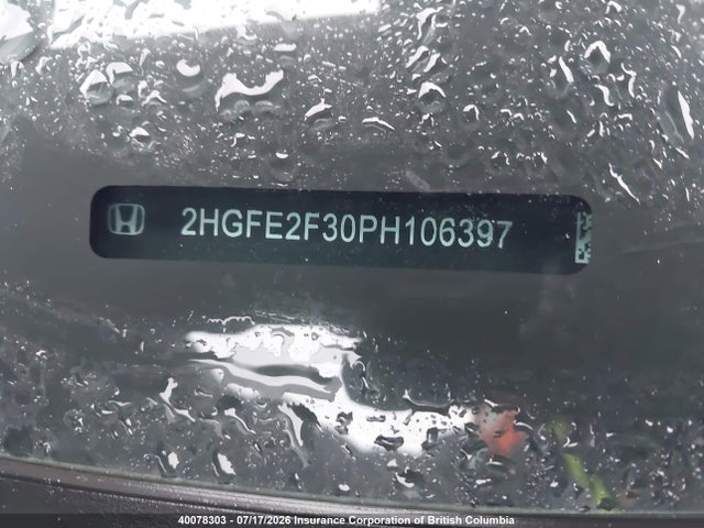 Honda CIVIC EX 2023 2HGFE2F30PH106397 Image 20