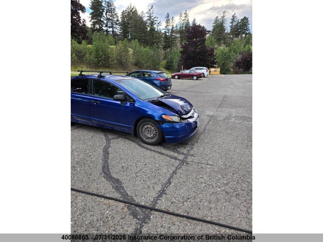 40080863 :رقم المزاد ، 2HGFA16387H010619 vin ، 2007 Honda Civic مزاد بيع