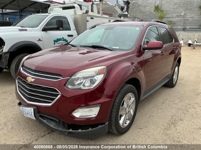 40080868 :رقم المزاد ، 2GNALCEK5G6134714 vin ، 2016 Chevrolet Equinox Lt مزاد بيع