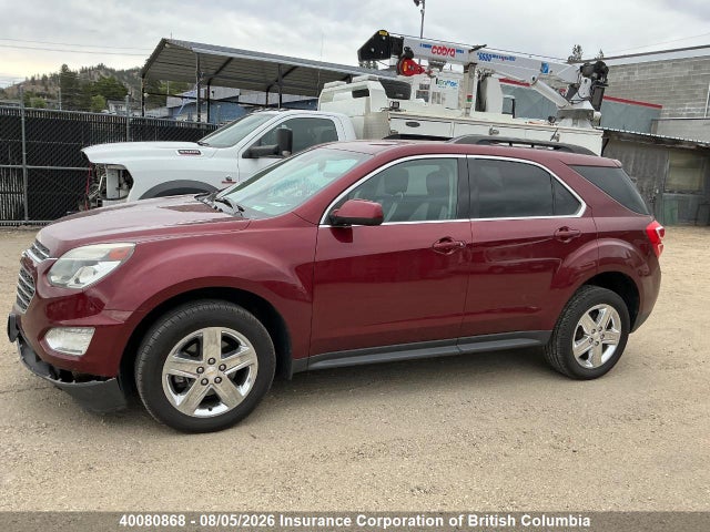 40080868 :رقم المزاد ، 2GNALCEK5G6134714 vin ، 2016 Chevrolet Equinox Lt مزاد بيع