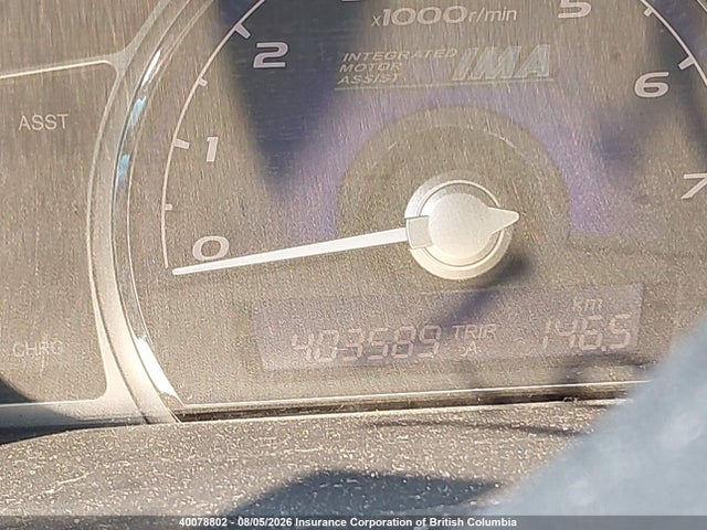 40078802 :رقم المزاد ، JHMFA362X9S800273 vin ، 2009 Honda Civic Hybrid مزاد بيع