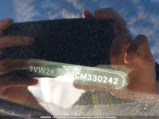 Продаж на аукціоні авто 2012 Volkswagen Jetta, vin: 3VW2K7AJ4CM330242, номер лоту: 40080904