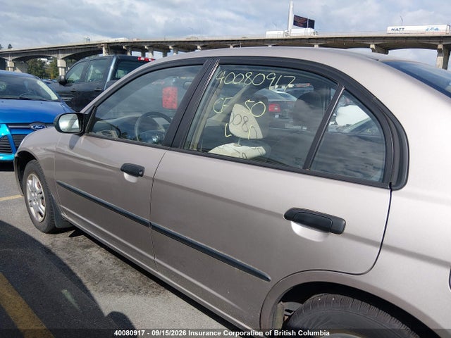 Aukcja sprzedaży 2001 Honda Civic, vin: 2HGES16321H930312, numer aukcji: 40080917