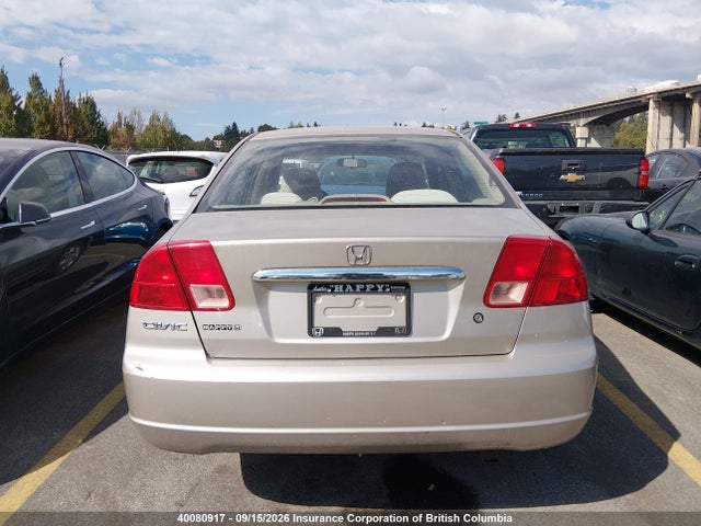 Aukcja sprzedaży 2001 Honda Civic, vin: 2HGES16321H930312, numer aukcji: 40080917